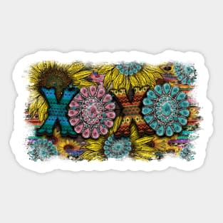 Xoxo sunflower Sticker